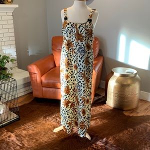 Leopard strappy night gown